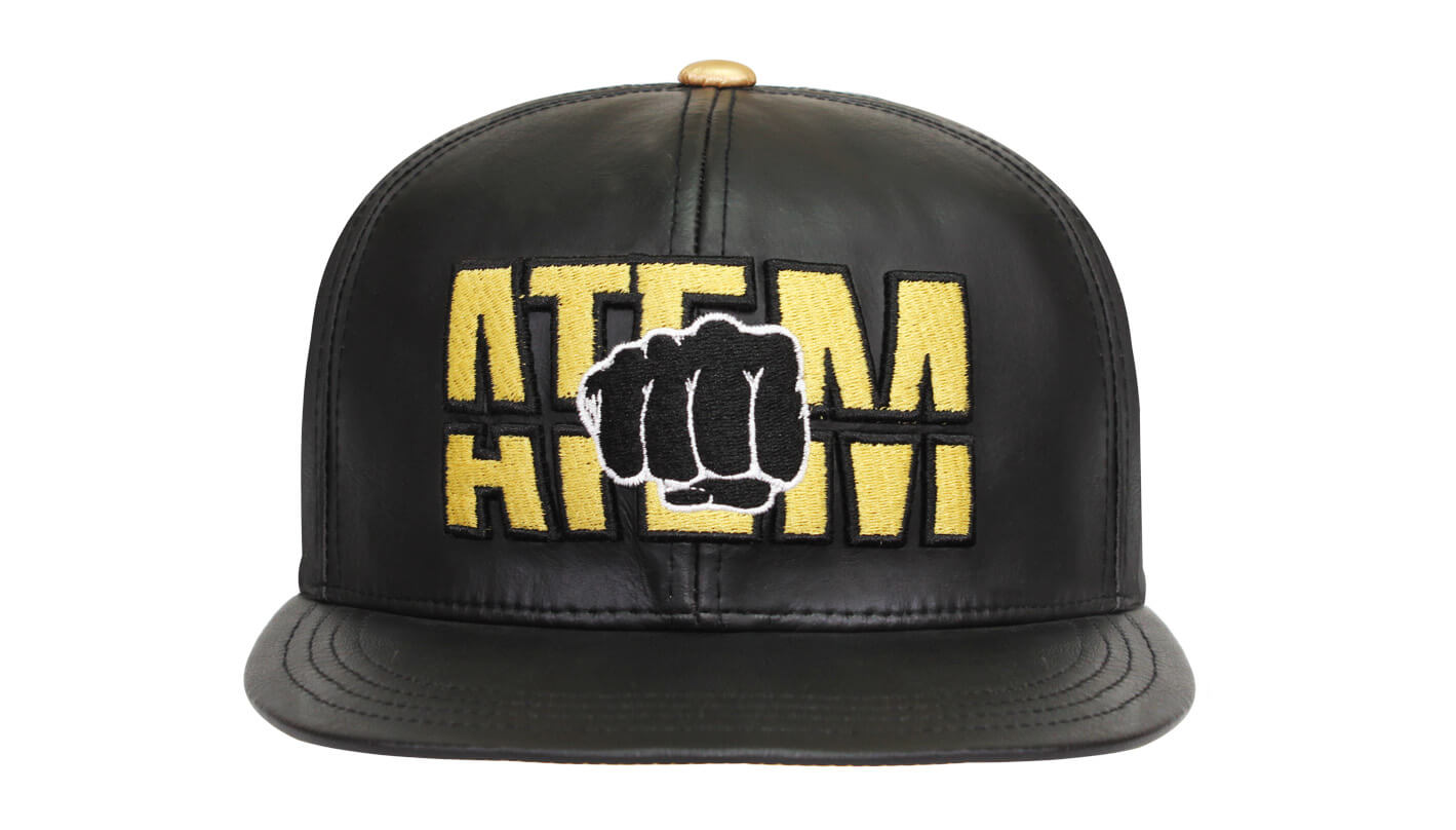 Imagem - Boné aba reta de couro - Frente