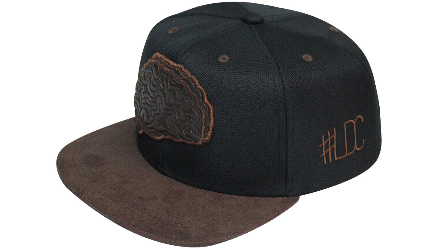 Boné snapback aba reta marrom - Hezzitu bonés personalizados
