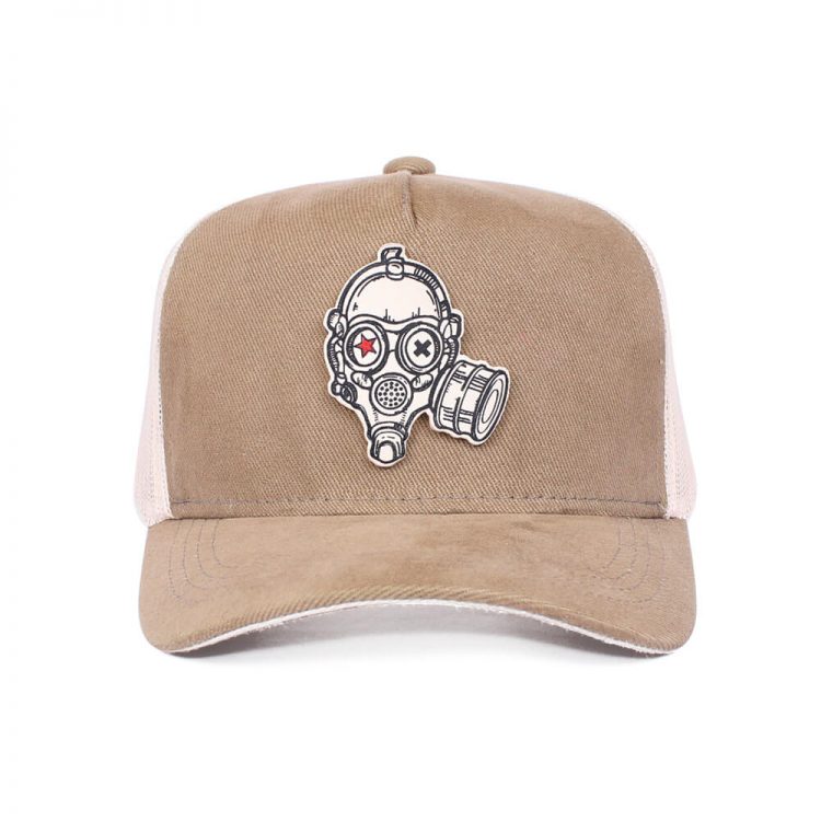 Boné trucker com silkscreen e tela - Frente