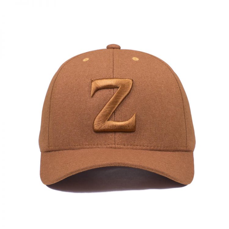 Boné aba curva todo de veludo Frente